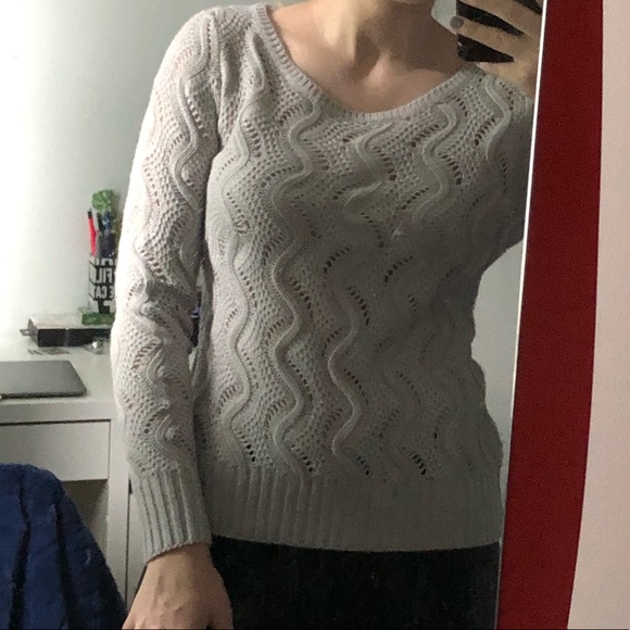 It’s Our Time Grey Knit Sweater with Bow - Picture 10 of 10